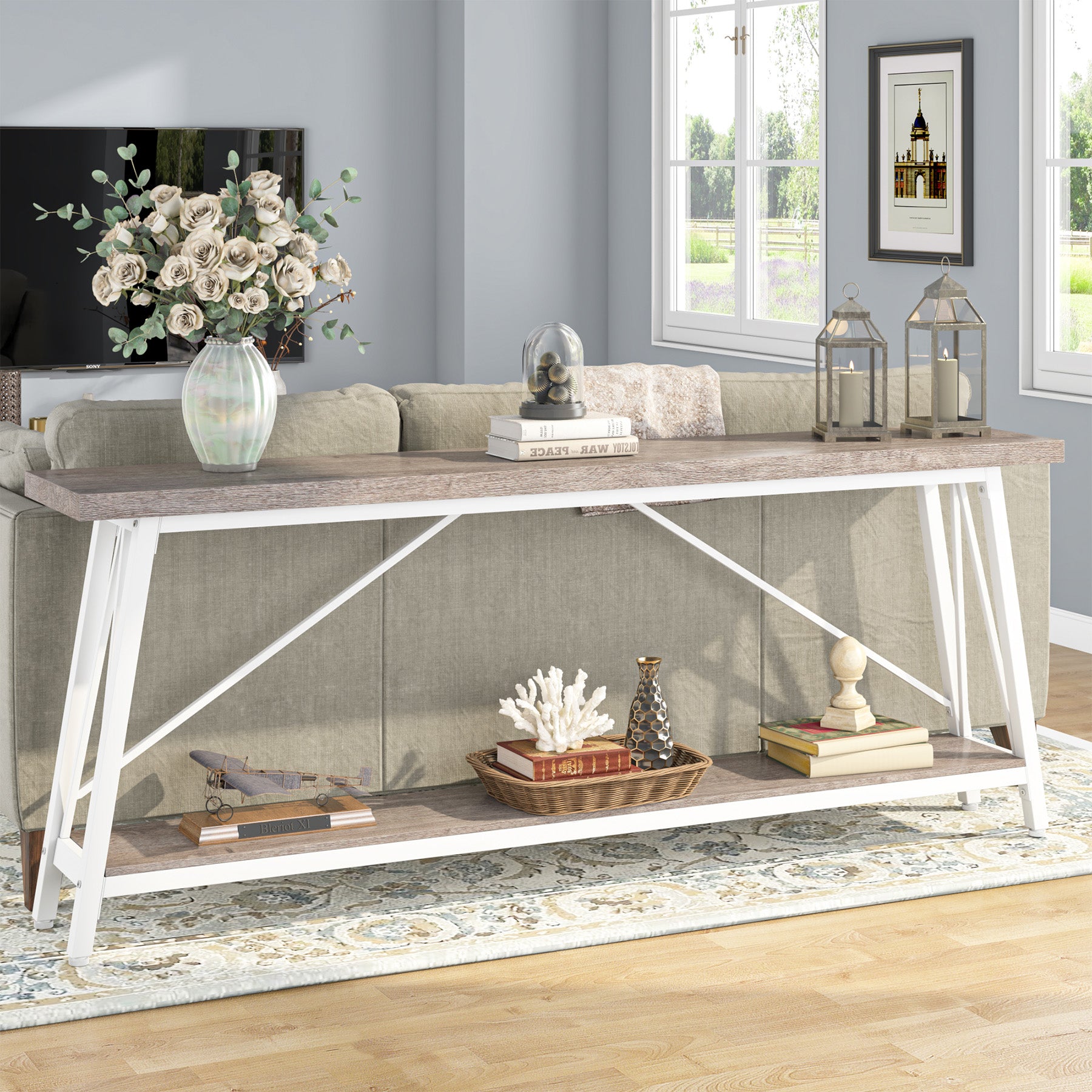 70.9" Console Table Extra Long Sofa Table